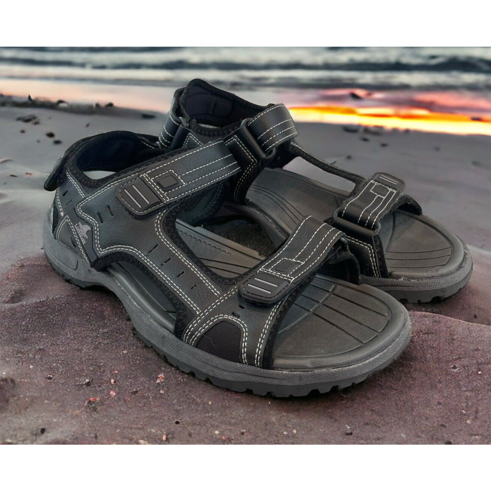 Landshark Sandals Open Toe Mens Size 12 Adjustable Straps Beach Shoes